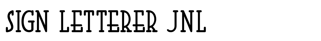 Sign Letterer JNL